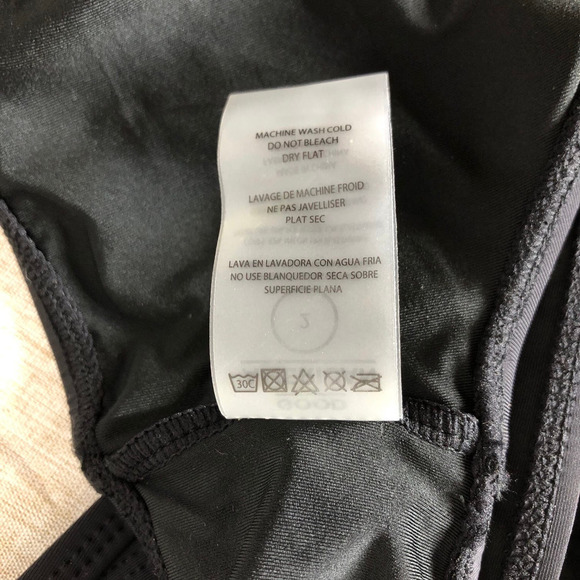 Good American U Ring Vegas Bikini Top In Black Matte Size Small NWOT - Picture 7 of 8